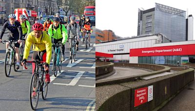 Over half of cyclists ignore red light at crossing outside one of London's busiest hospitals, study finds