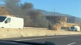 Arde un coche en el arcén de la TF-1