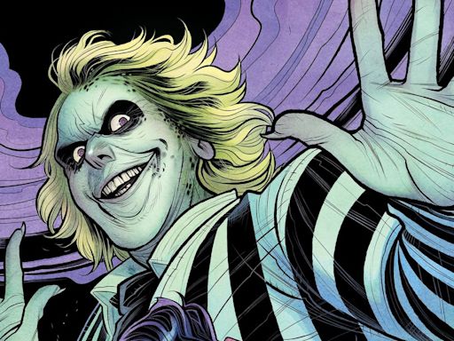 Michael Keaton's Batman faces Michael Keaton's Beetlejuice in a new series of tie-in covers from DC