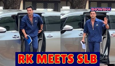 Ranbir Kapoor Gets Clicked Outside Sanjay Leela Bhansali's Office Holding A Script | WATCH - News18