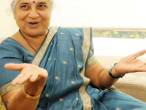 How does Sudha Murty define gender equality? 'Like two wheels of a bicycle'