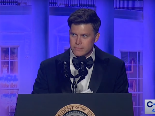 Colin Jost Kept Kamala Harris Laughing at White House Correspondents’ Dinner