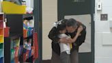 Army Veteran surprises daughter at Simpson Creek Elementary