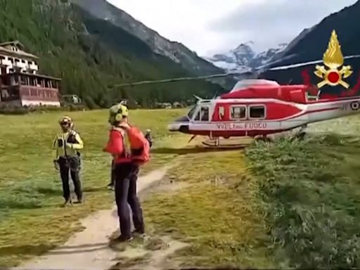 Hundreds evacuated by helicopters from isolated Italian alpine town after flash flood