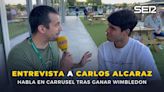 La ambición de Carlos Alcaraz en la SER después de revalidar Wimbledon: "No quiero ver ni pensar dónde está mi techo"