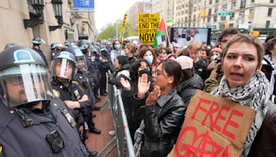 Policía de NY arresta a manifestantes propalestinos en la Universidad de Columbia