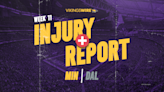 Cowboys vs. Vikings: Final injury report analysis