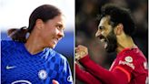 Chelsea’s Sam Kerr and Liverpool’s Mohamed Salah take top honours at PFA awards