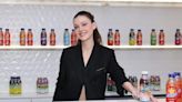 Nicola Peltz Beckham Means Business in Black Victoria Beckham Suit at Snapple’s Solar Speakeasy in New York