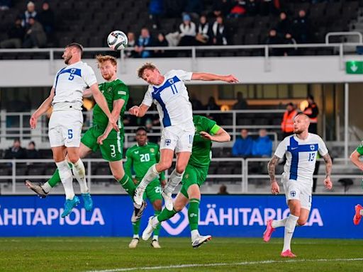 Finland v Ireland – Liam Scales levels for Boys in Green in Helsinki