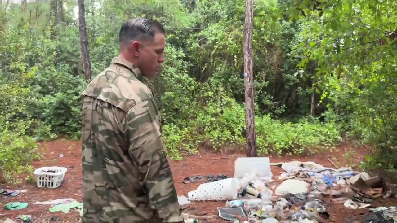 Stuart veteran partners with sheriff's office to clean up homeless encampment