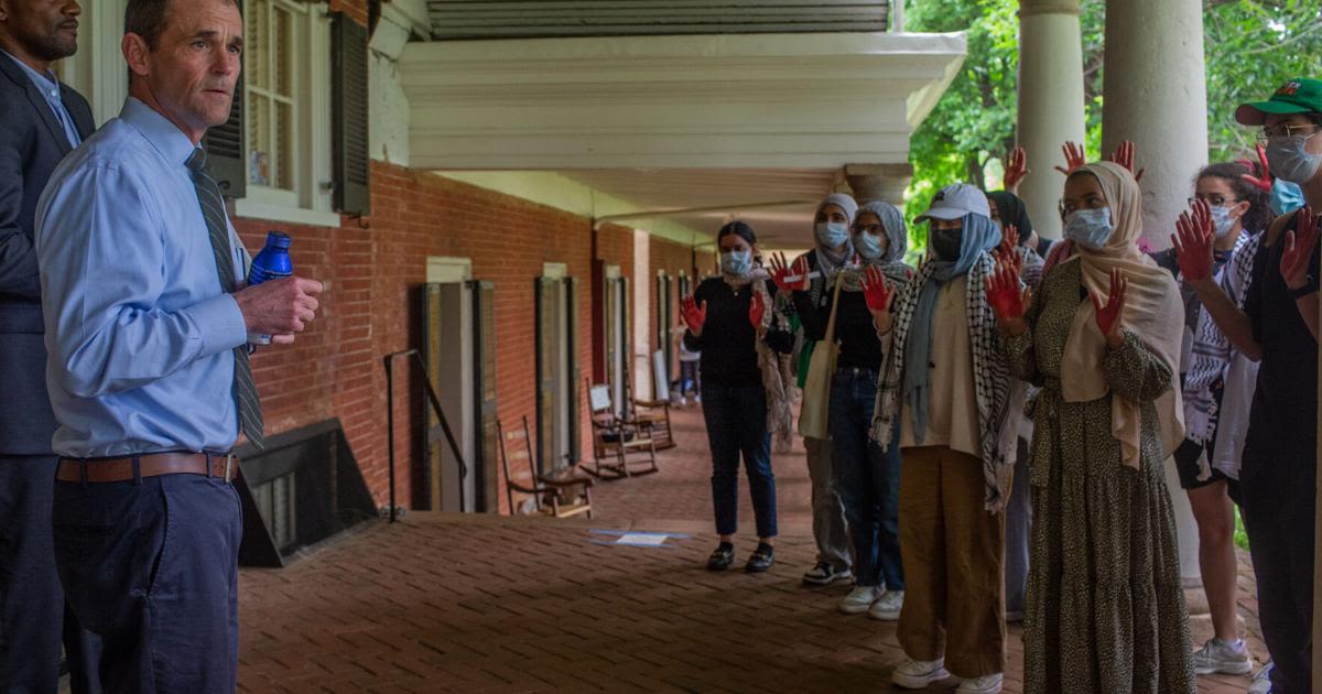 Students confront UVa President Jim Ryan, demand answers after police crackdown on protesters