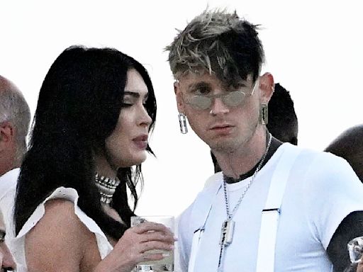 Megan Fox and Machine Gun Kelly serve couple's style at white party