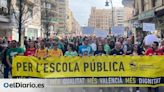 Protesta masiva en València de la escuela pública contra las políticas del PP: “En Educación, ningún recorte"
