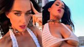 Katy Perry exibe corpão em biquíni ousado e fãs reagem: “Mãe tá on!”