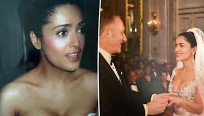 Salma Hayek celebrates anniversary with Francois-Henri Pinault with rare wedding photos