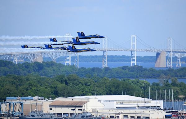 Blue Angels rehearsal show over Annapolis | PHOTOS