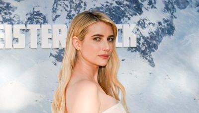 Emma Roberts Goes Strapless in Draped Linen Dress at Montblanc’s 100 Years of Meiserstuck Celebration