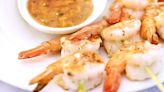 Seafood 'satay' never tasted better: Aromatic grilled prawn skewers with cilantro & ‘gula Melaka’ peanut sauce