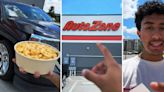 ‘With a side of oil’: Driver says AutoZone now sells mac and cheese. Is it true?