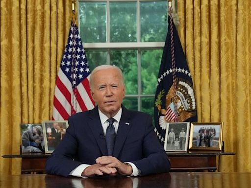 Biden calls for unity in rare Oval Office address