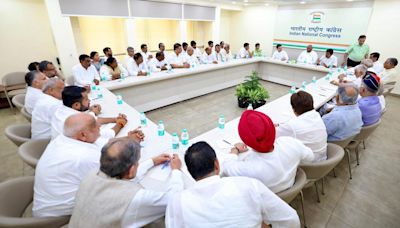 Haryana assembly polls: Congress top brass holds meeting with party’s state unit to deliberate