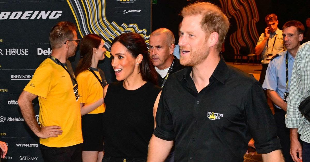 Prince Harry 'Follows Behind His Wife' Meghan Markle at LAX as the Duchess 'Takes Care of Business'