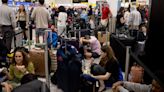 Which airports and airlines have been affected by the outages?