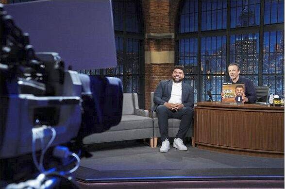 Steelers' Cameron Heyward appears on Seth Meyers' show, jokes about his brother Connor