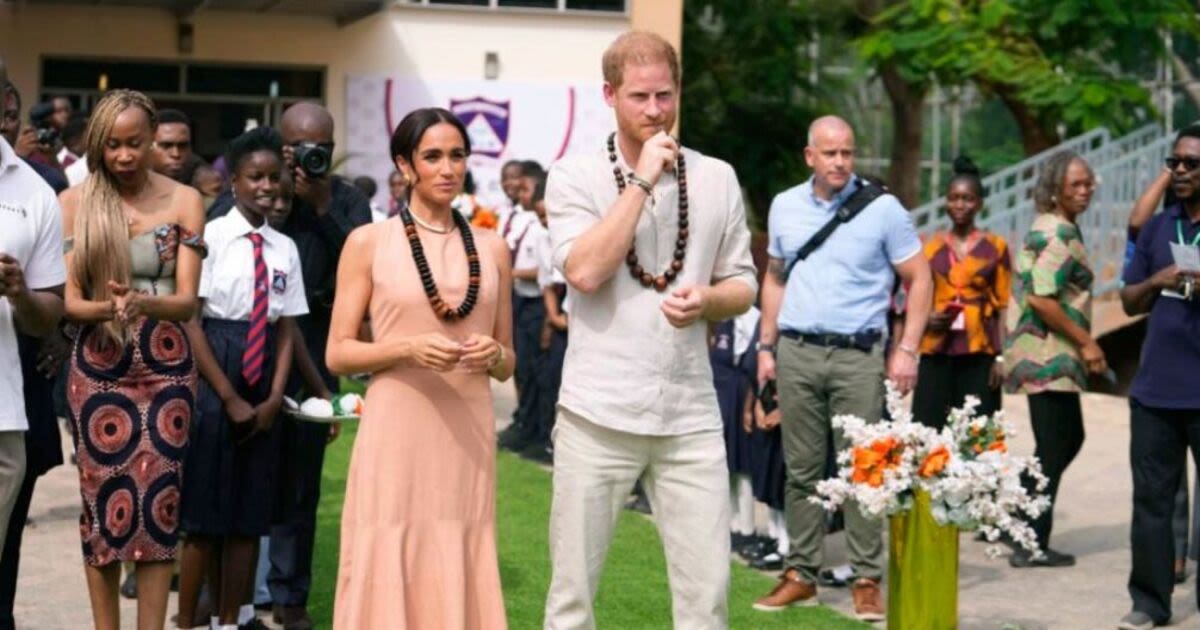 First pictures from Harry and Meghan's Nigeria 'royal tour' released