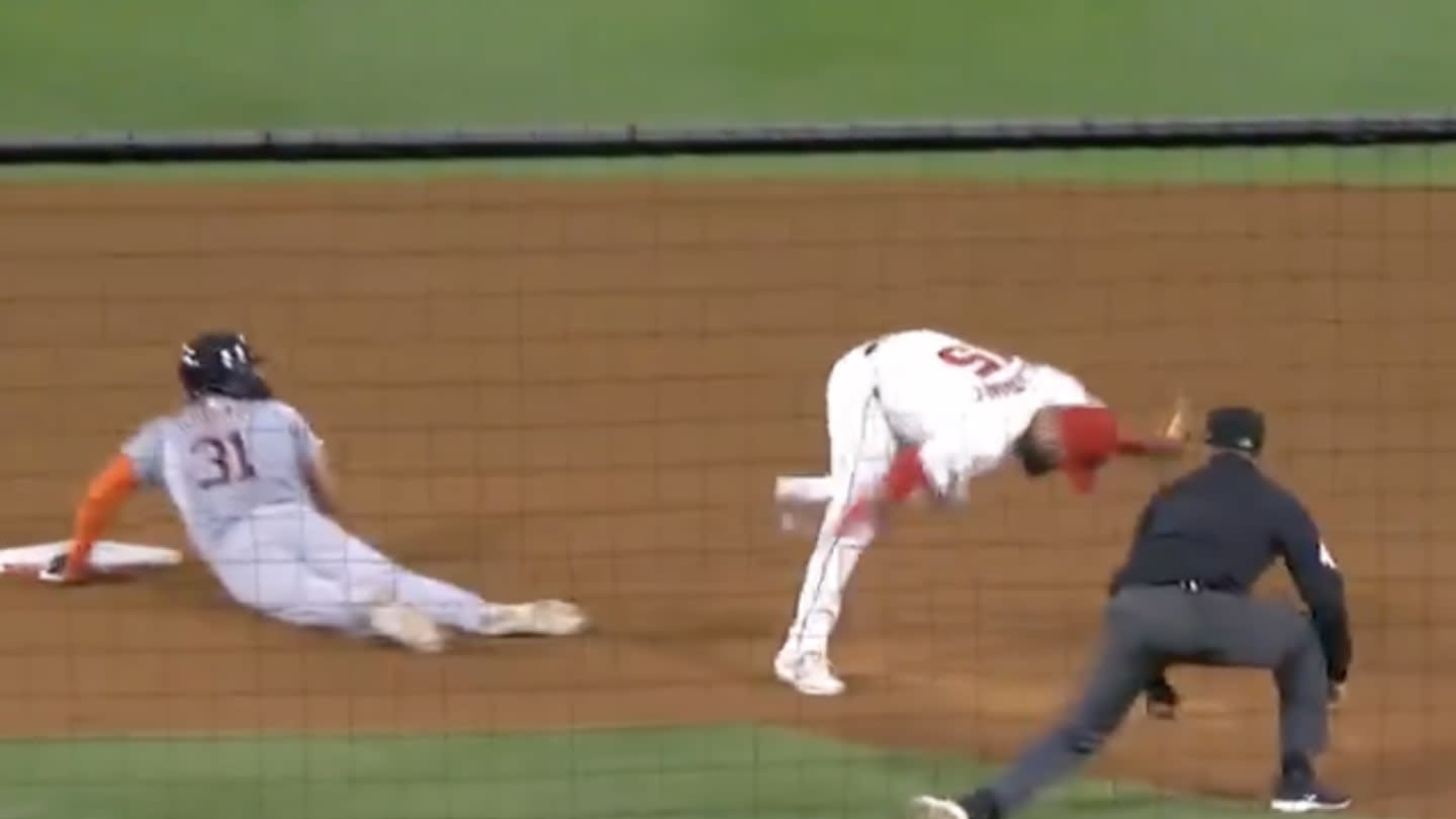 Angels Found Coolest Way to Throw Out Tigers Runner Attempting to Steal Second