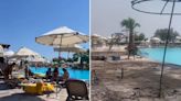 Greece wildfire: Video shows Rhodes hotel before and after blaze