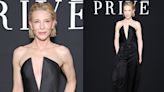 Cate Blanchett Goes Strapless in Embellished Jumpsuit With Dramatic V-neckline and More Looks at Armani Privé Fall 2024 Couture Front Row