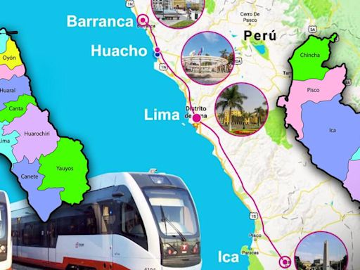 MTC aprobó la creación del tren Lima - Ica que reducirá tiempo de viaje a la mitad: conoce las estaciones que tendrá