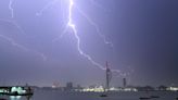 Trains delayed after spectacular lightning storms cut power