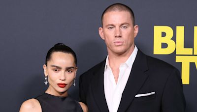 Zoë Kravitz and Channing Tatum Coordinate with Sophisticated All-Black Ensembles at “Blink Twice” Premiere