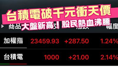 台積電衝破千元！財經網美開心曬截圖：6年前就公開叫大家買