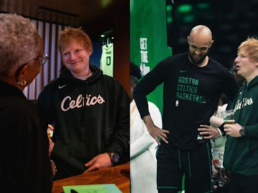 Ed Sheeran apoya a los Boston Celtics en final de Conferencia