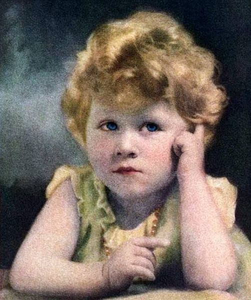 This 1929 portrait of Princess Elizabeth (now the queen) featured ...