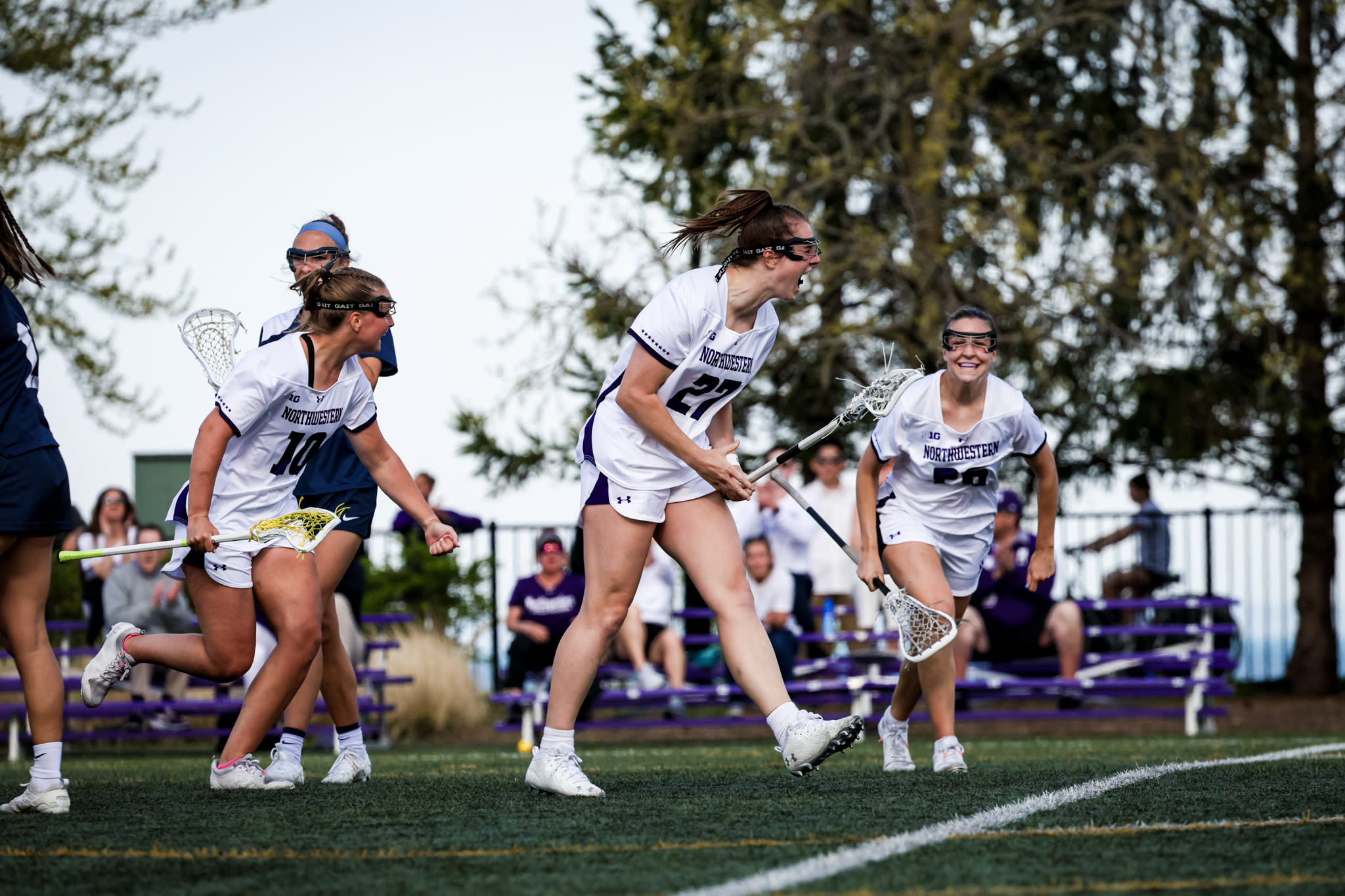 Rain? So what. Reign? That's what Northwestern's women's lacrosse team is all about