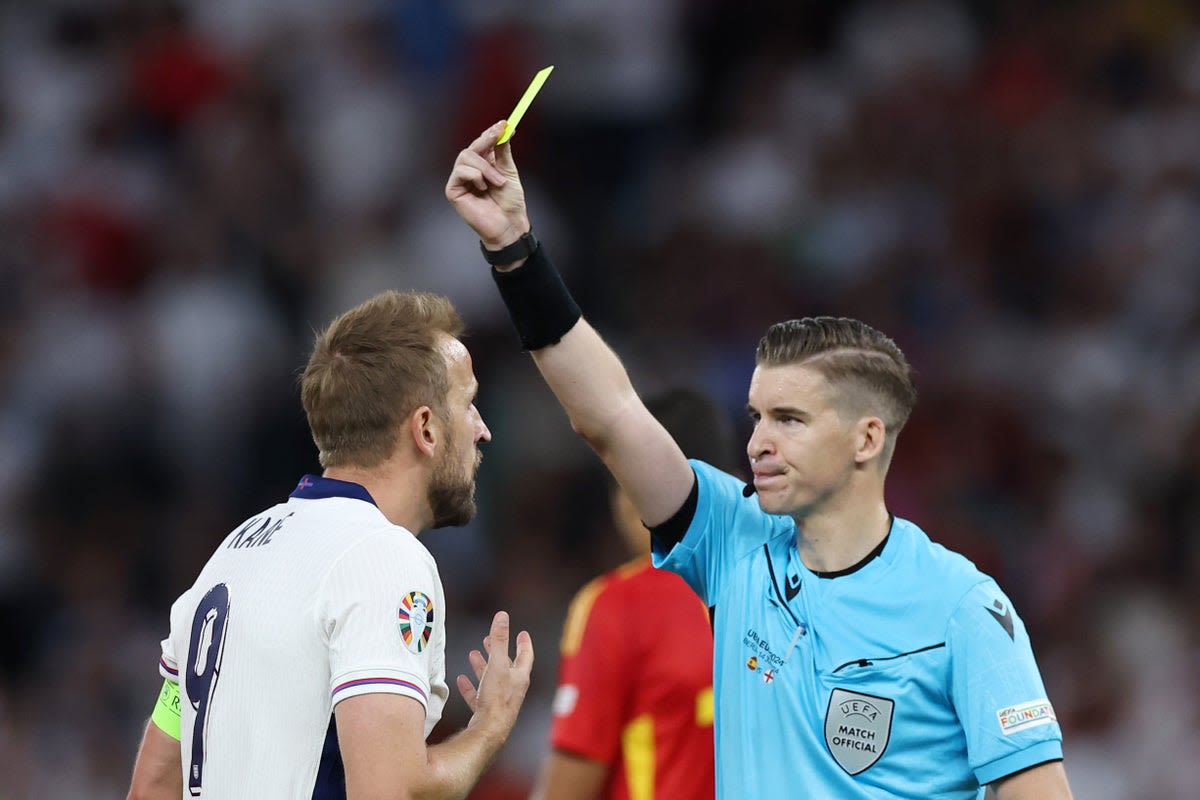 England v Spain LIVE: Euro 2024 score updates as Harry Kane handed yellow card in cagey Berlin final