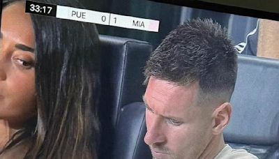 Lionel Messi is hilariously side-eyed by wife Antonela Roccuzzo