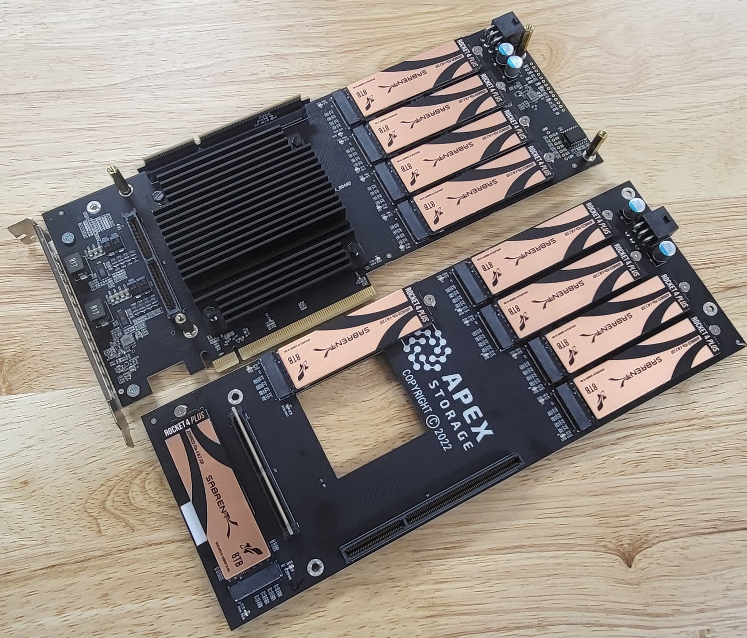 Sabrent Apex X16 Rocket 5 Destroyer tested: takes 16 x Rocket 5 4TB SSDs for 64TB of Gen5 SSD