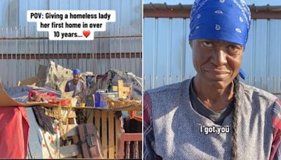 Influencer surprises homeless woman with her own apartment after 10 years on the streets