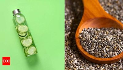 What happens when you soak Chia Seeds and cucumber in water overnight? - Times of India