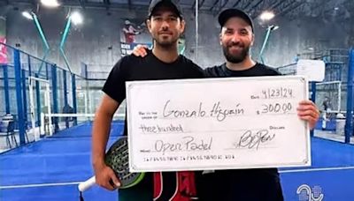 El ex madridista Gonzalo Higuaín, campeón de pádel en Miami