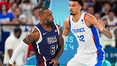 Future of basketball takes over Olympics as LeBron James duels with Wembanyama