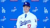 In first news conference with Dodgers, Shohei Ohtani dodges questions about Tommy John surgery