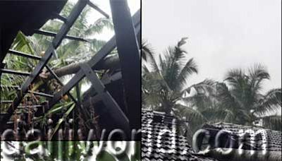 Bantwal: Incessant rain causes destruction across taluk; houses, vehicles damaged