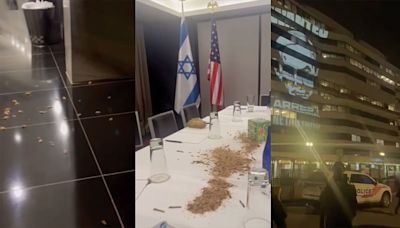 Pro-Palestine Protesters Dump Maggots at Watergate Hotel During Netanyahu Visit